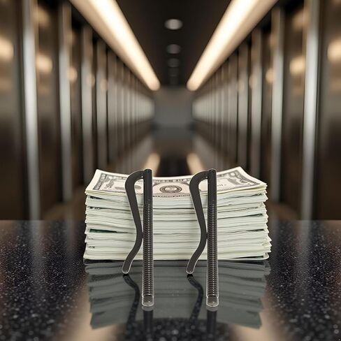 2Pcs Black Spring Money Clips Metal Bifold Money Clip Bar Wallet Replace Parts Spring Clamp Cash Holder(70mm) in Kuwait