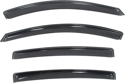 IKON MOTORSPORTS in Channel Window Visors Compatible with 2016-2022 Honda HR-V, Slim Style Acrylic Smoke Rain Guards, Side Window Wind Deflectors 4PCS in Saudi Arabia