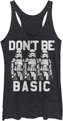 Women's Star Wars Don't Be Basic Stormtroopers Racerback Tank Top in Saudi Arabia