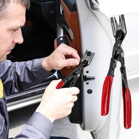Car Trim Removal Tool,Panel Clip Removal Pliers,Universal Auto Door Car Upholstery Clip Removal Plier,Car Interior Clip Fastener Panel Pliers Prevents Damage to Trim Vehicle Dash Radio Audio Installer in Kuwait