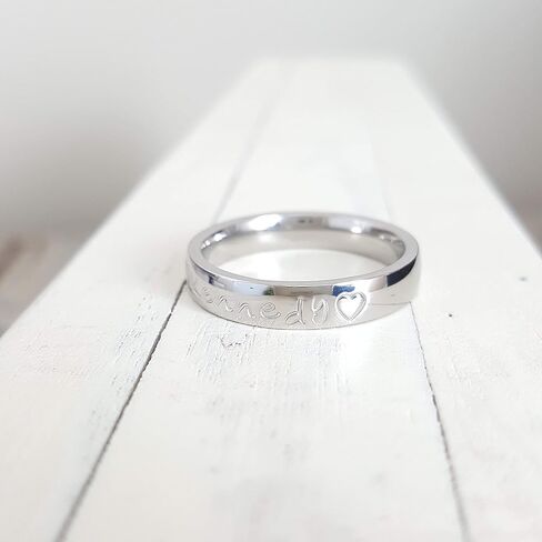 Name Ring Hand Stamped Stainless Steel in Kuwait