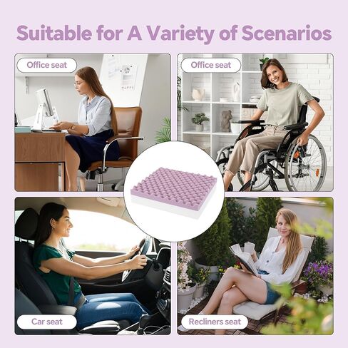BALAPET Double-Layer Egg Foam Crate Pad, High-Density Foam Support Egg Chair Cushion to Relieve Back, Seat Cushion Chair Accessories Pad for Office Recliner Wheelchair Home Car(18x16x4in) in Saudi Arabia