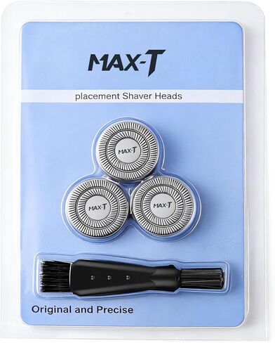 MAX-T Men Electric Razor, Rechargeable Wet & Dry Rotary Electric Shaver for Men (Black) in Saudi Arabia