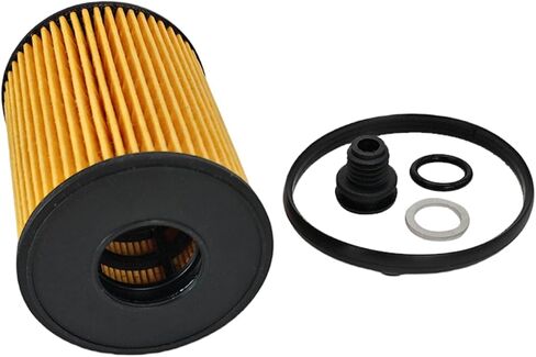 2.5L Engine Oil Filter Housing Cover Cap Assembly & 3 Pack Oil Filters Fit for Hyundai Santa Cruz Santa Fe Sonata Tucson Kia K5 Sorento Sportage, Replace 263152J000 263502S000 in Saudi Arabia