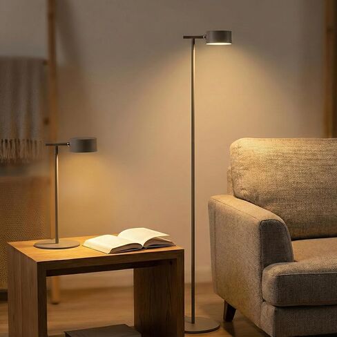 4-in-1 LED Floor Lamp with Detachable Magnetic Head - Adjustable Height Standing Lamp & Table Lamp, Portable Night Light for Bedroom, Reading, Nursing, Non-Disturbing Sleep Aid(Black) in Saudi Arabia