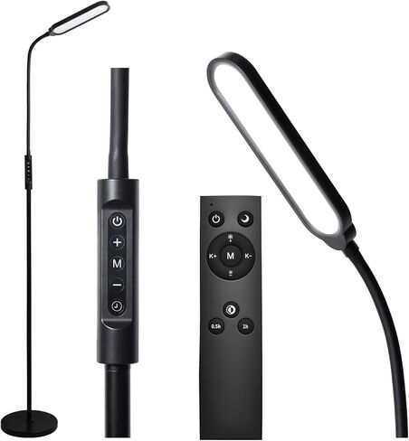 CRI95+ Floor Lamps for Living Room, 18W 3000LM Standing Lamp with 3 Color Temps, Gooseneck Adjustable Dimmable Lamp with Remote, Touch Control for Bedroom, Office, Tattoo Light in Kuwait
