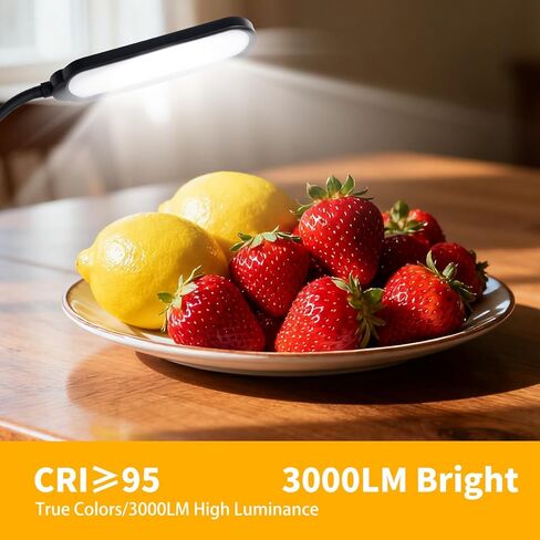 CRI95+ Floor Lamps for Living Room, 18W 3000LM Standing Lamp with 3 Color Temps, Gooseneck Adjustable Dimmable Lamp with Remote, Touch Control for Bedroom, Office, Tattoo Light in Kuwait