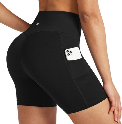 Willit Women's Biker Shorts High Waisted Workout Yoga Running Volleyball Spandex Shorts 5'' 7'' in Kuwait