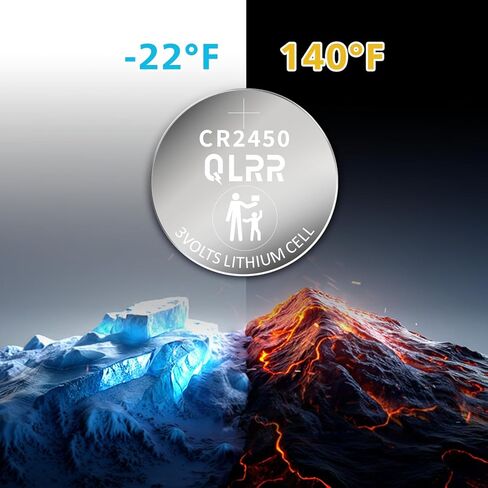 CR2450 بطارية 3V بطارية ليثيوم عملة خلية 5 حزمة، بطاريات طويلة الأمد CR2450 مفتاح السيارة عن بعد، الساعات، المفاتيح الرئيسية، الآلات الحاسبة، الألعاب الإلكترونية in Kuwait