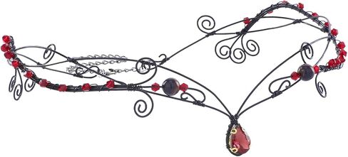 Fairy Elf Circlet for Women - Vintage Medieval Elven Crown Fantasy Viking Headpiece, Renaissance Halloween Costume in Kuwait