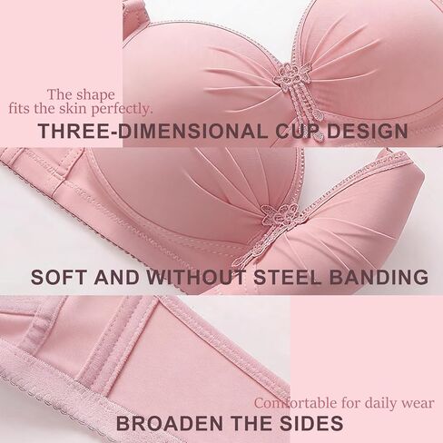 3PCs Wireless Bras for Women - Ultra Comfort Seamless Full Coverage Large Bust, Non Padded Comfy Support Everyday Bra in Saudi Arabia