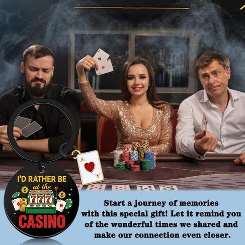 Slot Machine Gifts for Men Women Gambling Gifts for Gambling Lovers Casino Gifts for Gamblers Friends Coworkers Lucky Casino Theme Gift Funny Slot Machine Keychain Accessories in Kuwait
