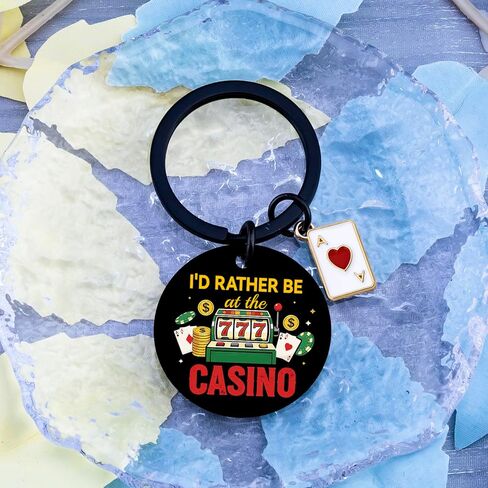 Slot Machine Gifts for Men Women Gambling Gifts for Gambling Lovers Casino Gifts for Gamblers Friends Coworkers Lucky Casino Theme Gift Funny Slot Machine Keychain Accessories in Kuwait