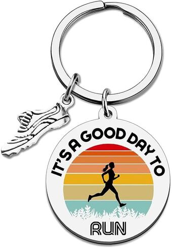 Gifts for Runners Women Men,Track and Field Running Keychain,Cross Country Running Gifts for Men and Women Marathon Runner,Cool Running Shoes Key Chain Charm for Car Keys Purse Handbag Backpack Bag in Kuwait