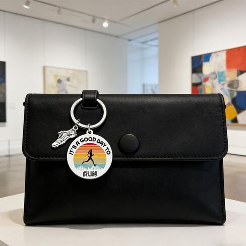 Gifts for Runners Women Men,Track and Field Running Keychain,Cross Country Running Gifts for Men and Women Marathon Runner,Cool Running Shoes Key Chain Charm for Car Keys Purse Handbag Backpack Bag in Kuwait