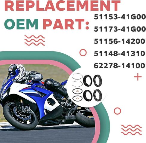 لسوزوكي GSX-R1000 GSX1300R/BK الجبهة شوكة الغبار النفط والأختام 51153-41G00 2005-2024 in Saudi Arabia