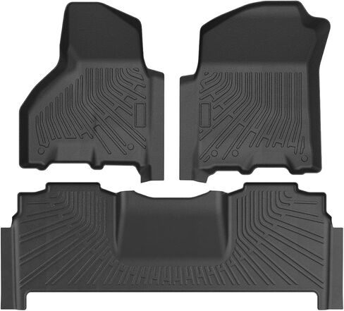 F250 Floor Mats - Car Mats for Ford F250 F350 1999-2007 (Only for Crew Cab) Super Duty, All Weather Floor Mat for F350 Accessories, Heavy Duty Rubber Mats, Car Accessories in Saudi Arabia