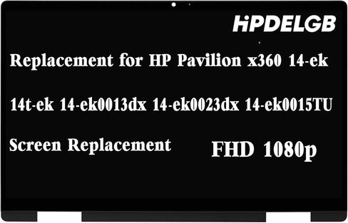 Replacement for HP Envy x360 15-ds 15m-ds 15m-ds0011dx 15m-ds0012dx 15m-ds0023dx 15-ds1063cl 15-ds1077nr 15-ds1086nr 15-ds1097nr 15-ds1083cl L53868-001 L88227-001 LCD Touch Screen Display in Saudi Arabia