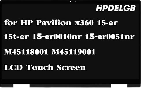 Replacement for HP Envy x360 15-ds 15m-ds 15m-ds0011dx 15m-ds0012dx 15m-ds0023dx 15-ds1063cl 15-ds1077nr 15-ds1086nr 15-ds1097nr 15-ds1083cl L53868-001 L88227-001 LCD Touch Screen Display in Saudi Arabia