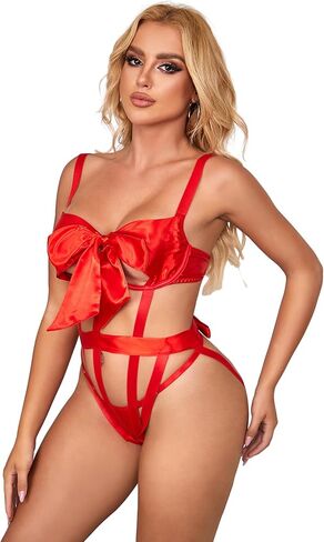 Sexy Teddy Lingerie for Women Plus Size Bodysui Underwire Exotic LIngerie Set Hollow Out Clubwear Outfits Adjustable Leotard in Saudi Arabia