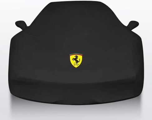 Car Covers for Ferrari 308 GTB/GTS Quattrovalvole QV 1982 1983 1984 1985, Skin Friendly Softness Stretch Fabric Breathable Full Car Covers,Standard-Black in Kuwait