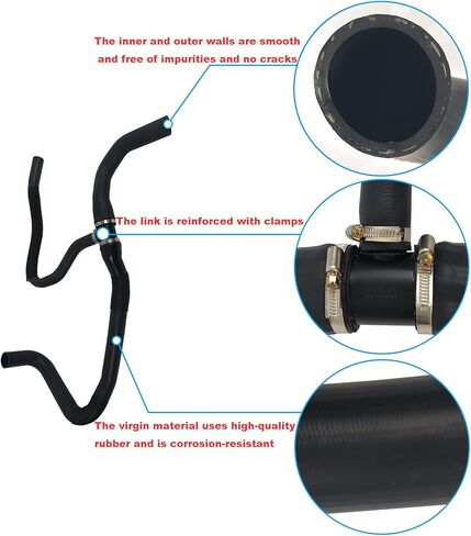 23126444 Radiator Outlet Hose Fit For Cadillac Escalade, Chevy Cheyenne, Silverado, Suburban, Tahoe, GMC Sierra 1500, Yukon, Yukon XL, Black in Saudi Arabia