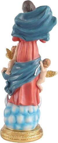 Our Lady Undoer of Knots Statue - 8.5 Inch Mary Untier of Knots Religious Figurine Hand Painted Resin Catholic Sculpture for Healing, Peace, and Difficult Times - Virgen Desatanudos in Saudi Arabia