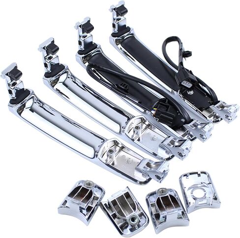 MOTOKU Front Rear Chrome Exterior Door Handles with Smart Entry Keyless for Nissan Rogue 2010-2013 Outer Outside Left Driver Right Passenger Side in Saudi Arabia