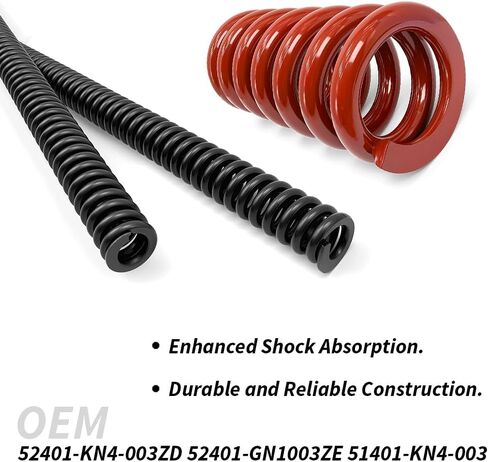 طقم الشوكة الأمامية والينابيع الخلفية الثقيلة مناسب لهوندا CRF125FB XR100R CRF100F 1987-2004 OEM #51401-KN4-003 52401-KN4-003ZD in Saudi Arabia