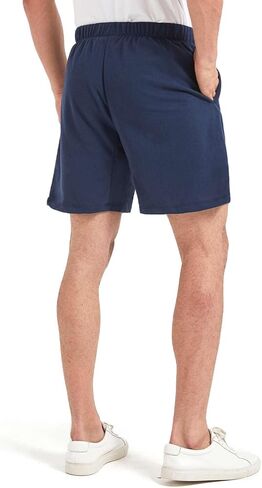 Liloak Mens Shorts Multipack 7 in Cotton Casual Athletic Gym Knit Short with Pockets, Soft Pajama Lounge Sleep Shorts in Kuwait