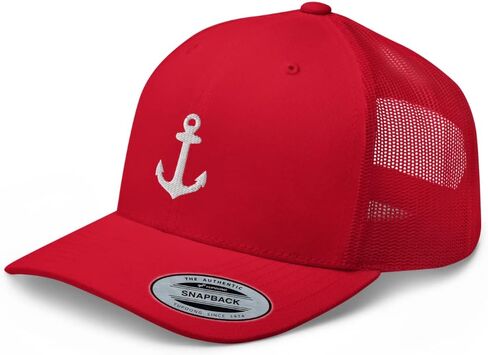 Anchor Trucker Hat Embroidered Captain Anchor Snapback Hat Baseball Cap for Men Women Adjuntable in Saudi Arabia