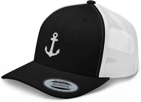 Anchor Trucker Hat Embroidered Captain Anchor Snapback Hat Baseball Cap for Men Women Adjuntable in Saudi Arabia