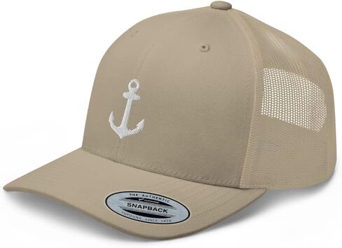 Anchor Trucker Hat Embroidered Captain Anchor Snapback Hat Baseball Cap for Men Women Adjuntable in Saudi Arabia