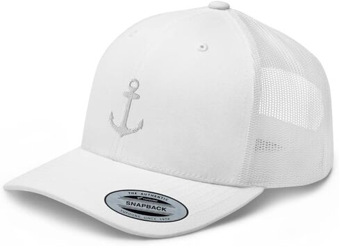 Anchor Trucker Hat Embroidered Captain Anchor Snapback Hat Baseball Cap for Men Women Adjuntable in Saudi Arabia