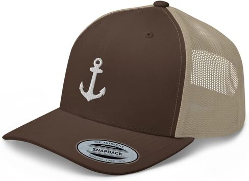 Anchor Trucker Hat Embroidered Captain Anchor Snapback Hat Baseball Cap for Men Women Adjuntable in Saudi Arabia