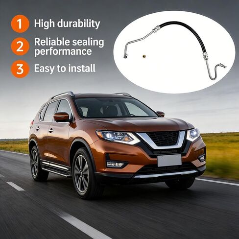 Power Steering Pressure Line Hose Assembly，Steering Gear for GMC Acadia 2007 2008 2009-2017 for Buick Enclave 2008-2017 for Chevrolet Traverse 2009-2017 for GMC Acadia Limited 2017 1 Piece in Kuwait