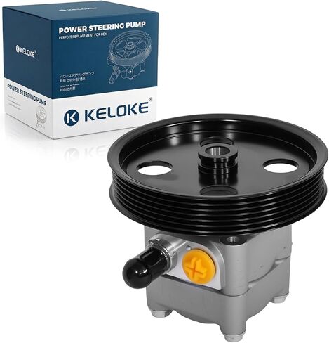 KELOKE Power Steering Pump, with pulley, Compatible with Volvo 1999-2005 C70/V70 1999-2004, S60 2001-2004, S70 1999-2000, S80 1999-2005, XC70 2003-2004. 2.3L 2.4L 2.5L 2.8L 2.9L. Replace# 8603050 in Kuwait