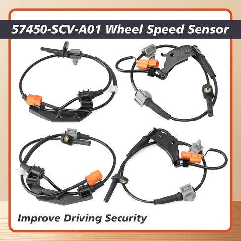 57450-SCV-A01 Front Rear Wheel Speed Sensor Set Compatible with Honda Element 2.4L 2003-2011, Replace 57455-SCV-A01 57470-SCV-A01 57475-SCV-A01 Left Driver & Right Passenger Side 4Pcs in Saudi Arabia