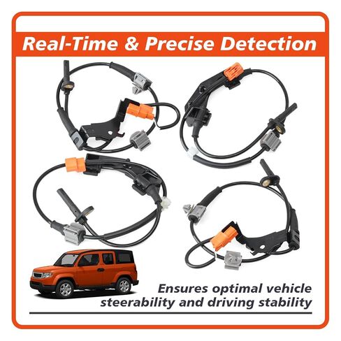 57450-SCV-A01 Front Rear Wheel Speed Sensor Set Compatible with Honda Element 2.4L 2003-2011, Replace 57455-SCV-A01 57470-SCV-A01 57475-SCV-A01 Left Driver & Right Passenger Side 4Pcs in Saudi Arabia