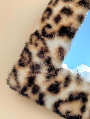 مرآة مكياج صغيرة رائعة للمكتب والجدار، مرآة حائط مكتب ذهبية، Y2K 2000S طباعة الفهد الفهد ستوكهولم ديكور المنزل لغرفة النوم الجمالية in Kuwait