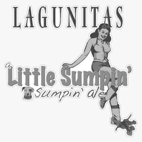 ملصق فينيل من Lagunitas A Little Sumpin Ale ملصق مضاد للمياه للكمبيوتر المحمول ملصق حائط لنافذة السيارة 5" in Saudi Arabia