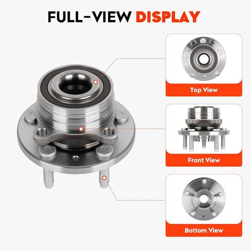 مجموعة محمل محور العجلة الأمامية/الخلفية تناسب Ford Explorer 2011-2018 (خلفي) لأداة اعتراض الشرطة (أمامية 2013-2019 جميع الموديلات 5 العروات استبدال 512460 قطعة واحدة in Kuwait