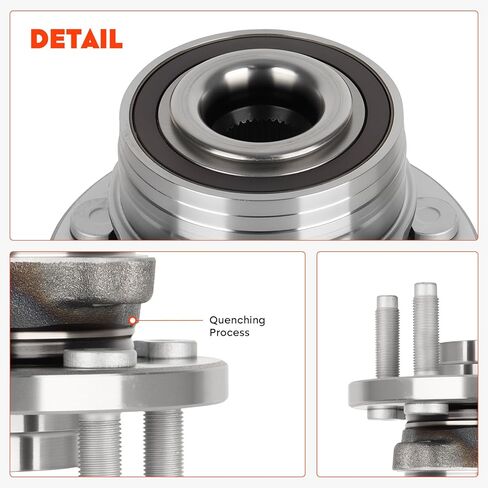 مجموعة محمل محور العجلة الأمامية/الخلفية تناسب Ford Explorer 2011-2018 (خلفي) لأداة اعتراض الشرطة (أمامية 2013-2019 جميع الموديلات 5 العروات استبدال 512460 قطعة واحدة in Kuwait