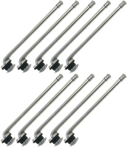 TR510 Valve Stem for Aluminum Truck Wheels 90 Degree 5 1/2 inch Bent Truck and Bus Tire Nickel Plated Valve Stems for Drop Center Aluminum Disc Wheels with 0.625 (5/8 inch) inch Valve Holes - 10 Pack in Saudi Arabia
