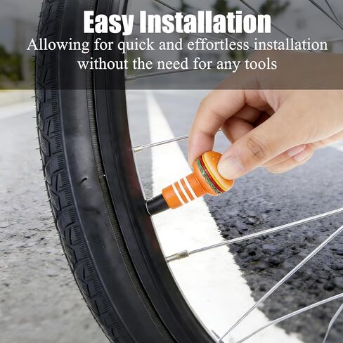 4PCS Hamburger Bike Tire Valve Stem Caps,Cute 3D Food Bike Accessories Decor, Universal Air Caps Fit for Most Car Motorcycles Trucks Bicycles. Perfect Burger Gifts for Men Women in Kuwait