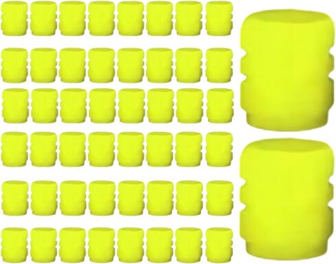 50 Pieces Glow in Dark Cover | Tire Caps | Night Rider Cover,for Automotive Vehicle Motorcycles Bicycles Night Outdoor Garage Sport Wheel in Saudi Arabia