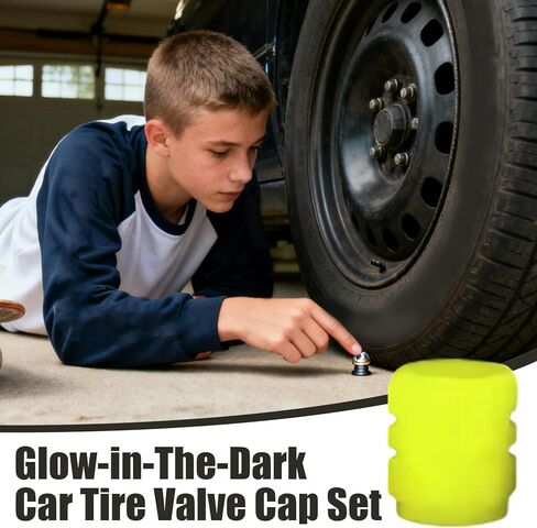 50 Pieces Glow in Dark Cover | Tire Caps | Night Rider Cover,for Automotive Vehicle Motorcycles Bicycles Night Outdoor Garage Sport Wheel in Saudi Arabia