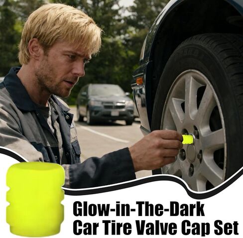 50 Pieces Glow in Dark Cover | Tire Caps | Night Rider Cover,for Automotive Vehicle Motorcycles Bicycles Night Outdoor Garage Sport Wheel in Saudi Arabia