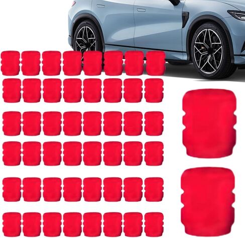 50 Pieces Glow in Dark Cover | Tire Caps | Night Rider Cover,for Automotive Vehicle Motorcycles Bicycles Night Outdoor Garage Sport Wheel in Saudi Arabia