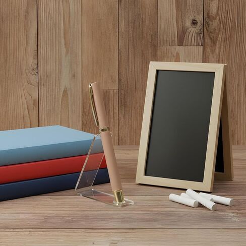 3 Pcs Acrylic Single Pen Holder Pen Display Stand Clear Acrylic, Transparent Pencil Display Stands Makeup Brush Rack Paintbrush Drying Rack Fountain Organizer Stand for Home School Office Desk in Kuwait